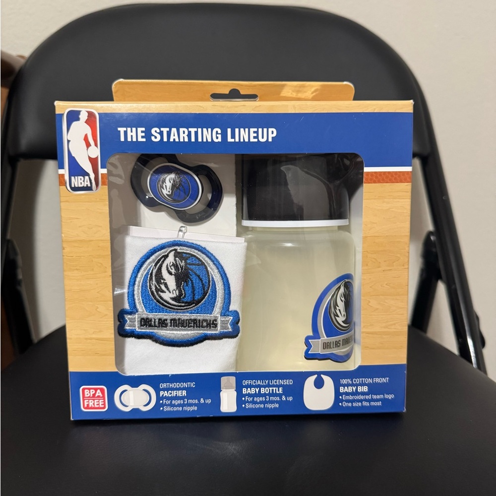 DALLAS MAVERICKS 3-PIECE BABY BABY GIFT SET